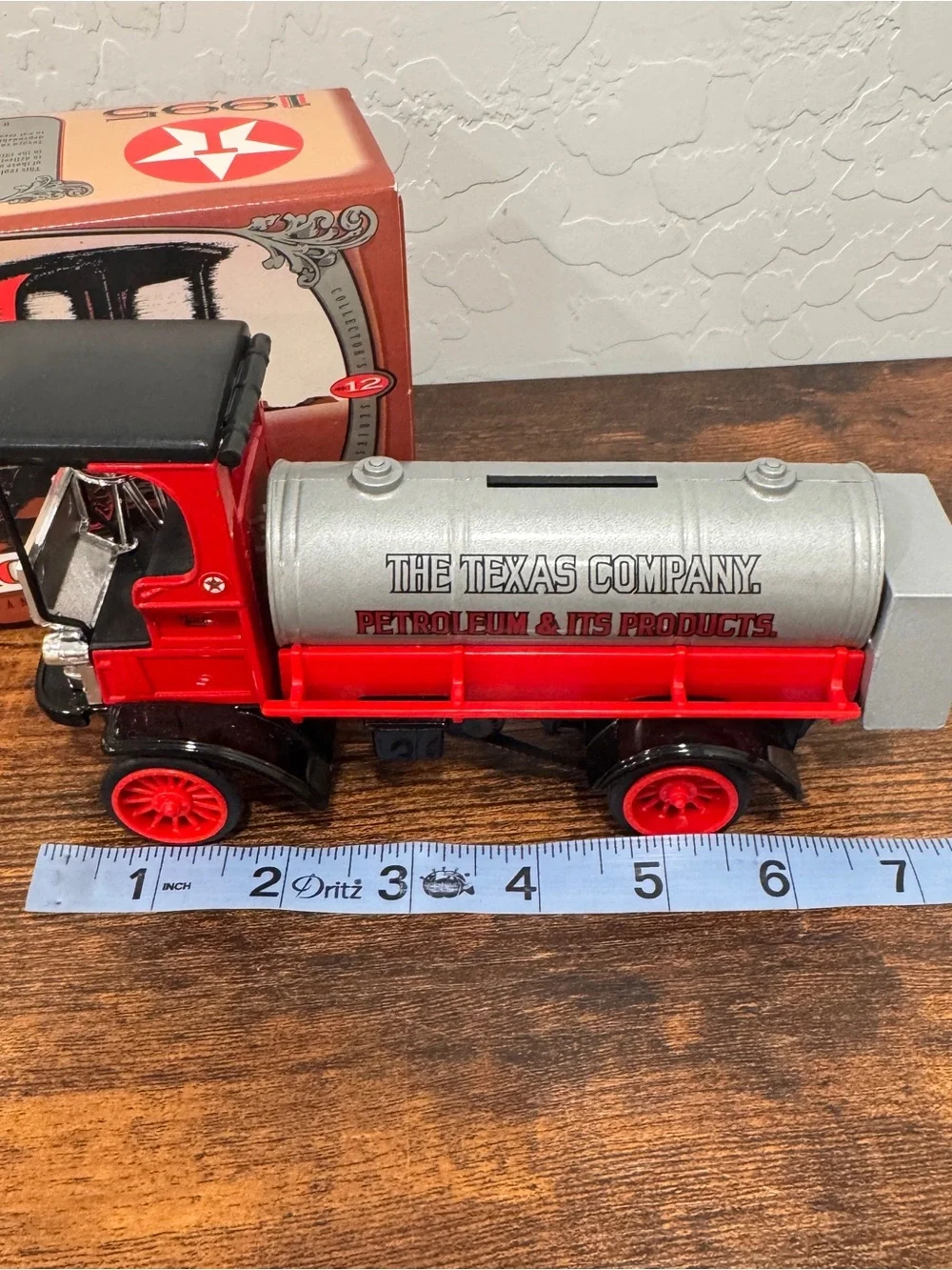 ERTL 1910 Mack Texaco Tanker Locking Coin Bank Die Cast Metal New